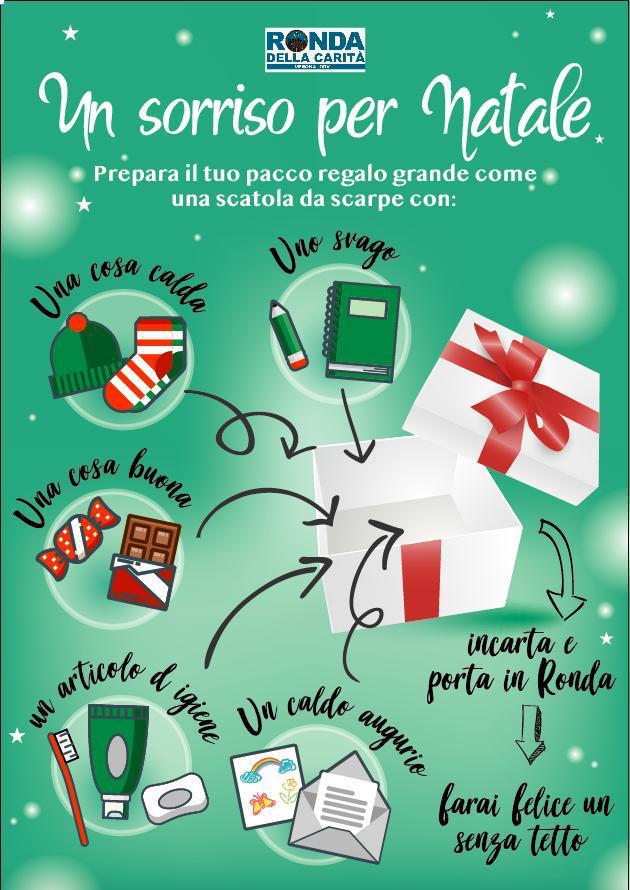 scatole di natale per le persone senza dimora